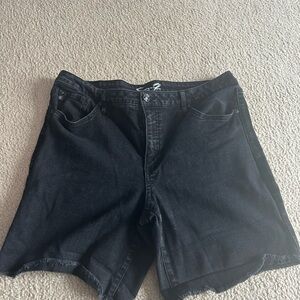 Seven7 Charcoal Denim Shorts